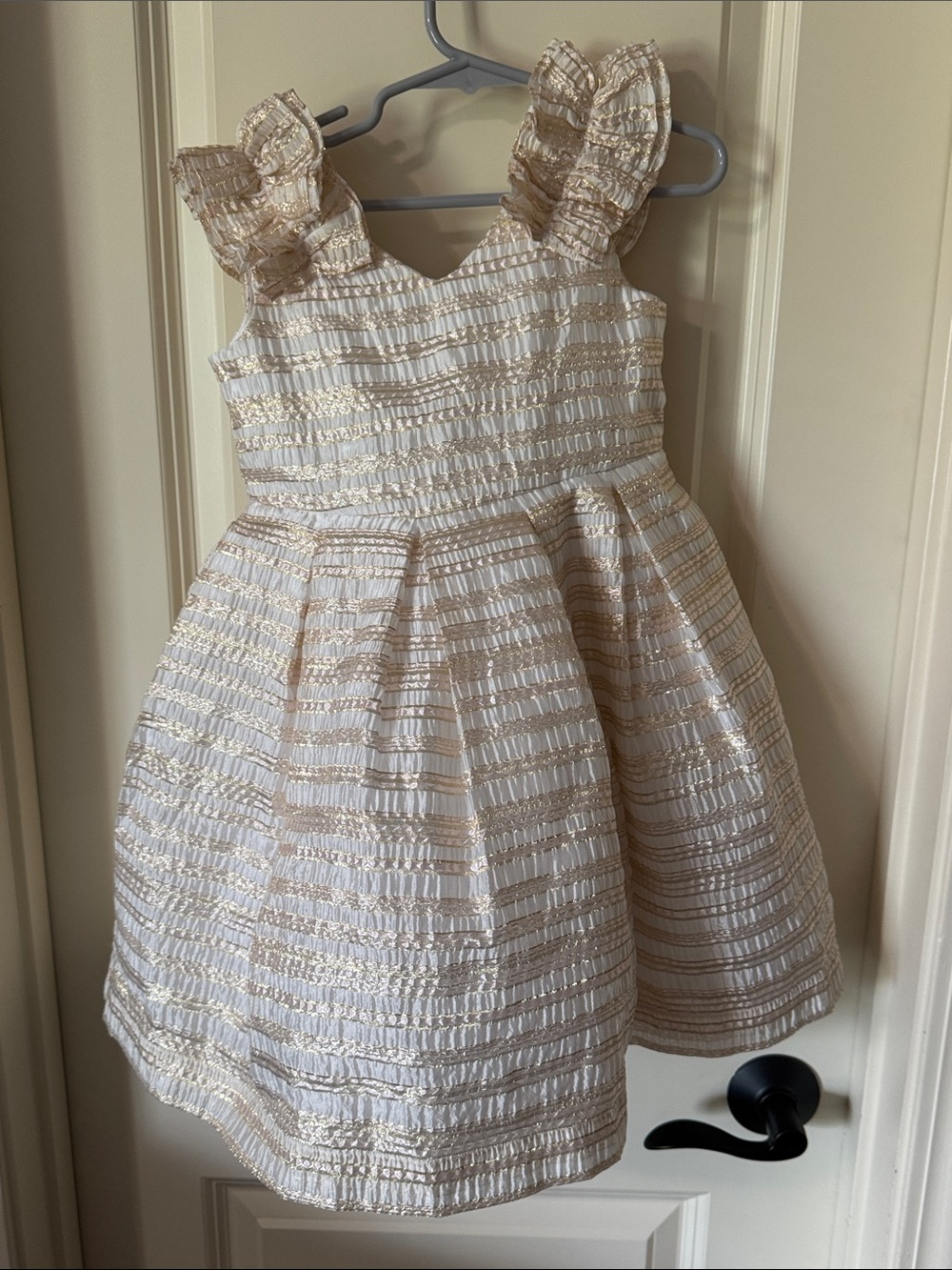 Janie and Jack Stripe Shimmer Special Occasion Dress
